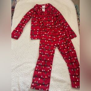 Christmas light pjs size xs 4/5